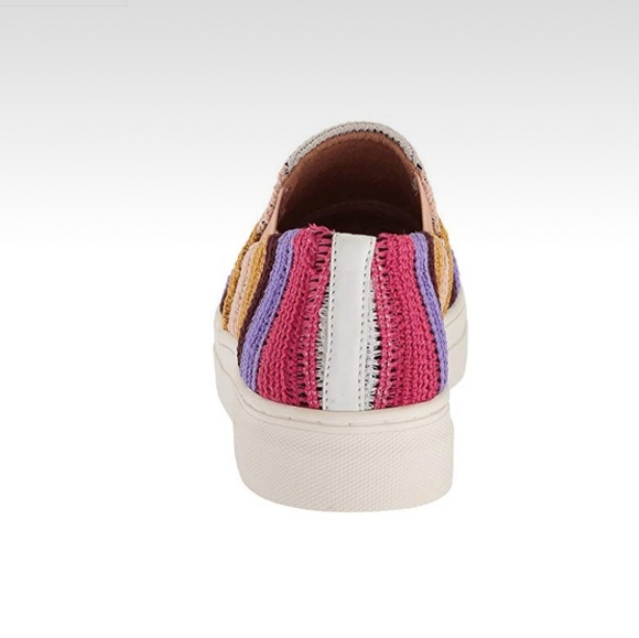 NWOT /Seychelles/ multi crochet striped sneakers - Picture 7 of 8
